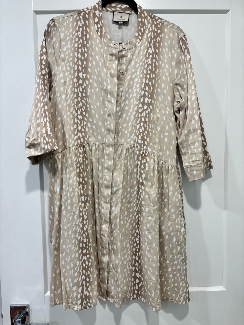 Tuckernuck Royal Shirt Dress in Antelope